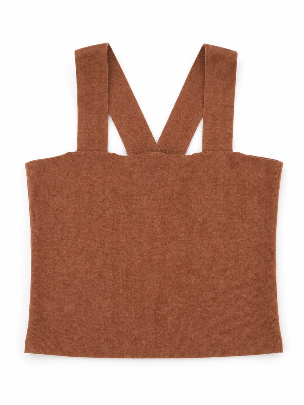 House of Harlow 1960 Brown Knit Crop Tank Top Stretch Sweater Cami Size Medium